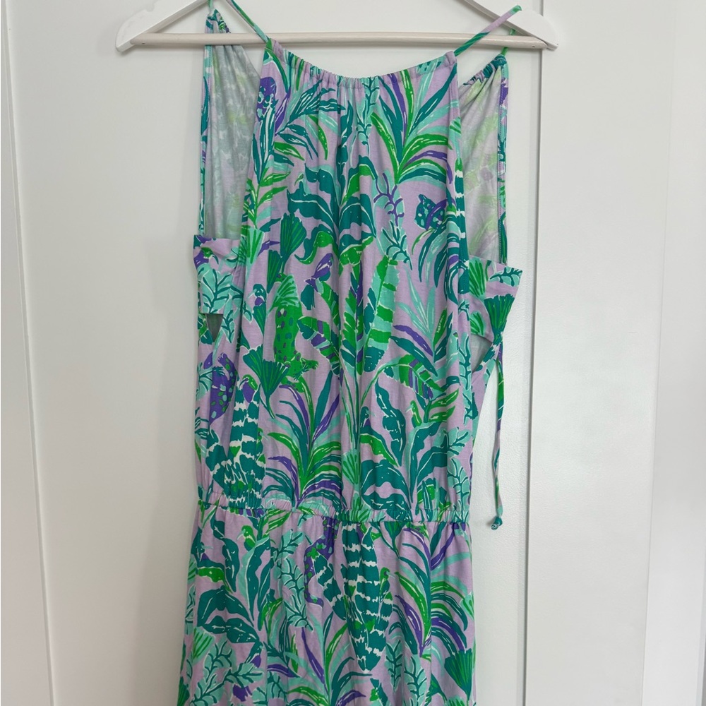 Lilly Pulitzer Tropical Print Sleeveless romper Dress size 2